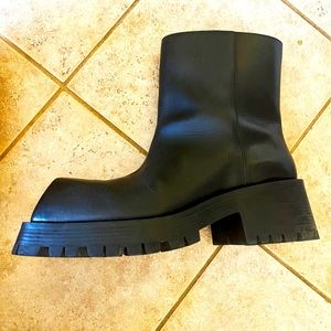 Balenciaga Leather Trooper Boots